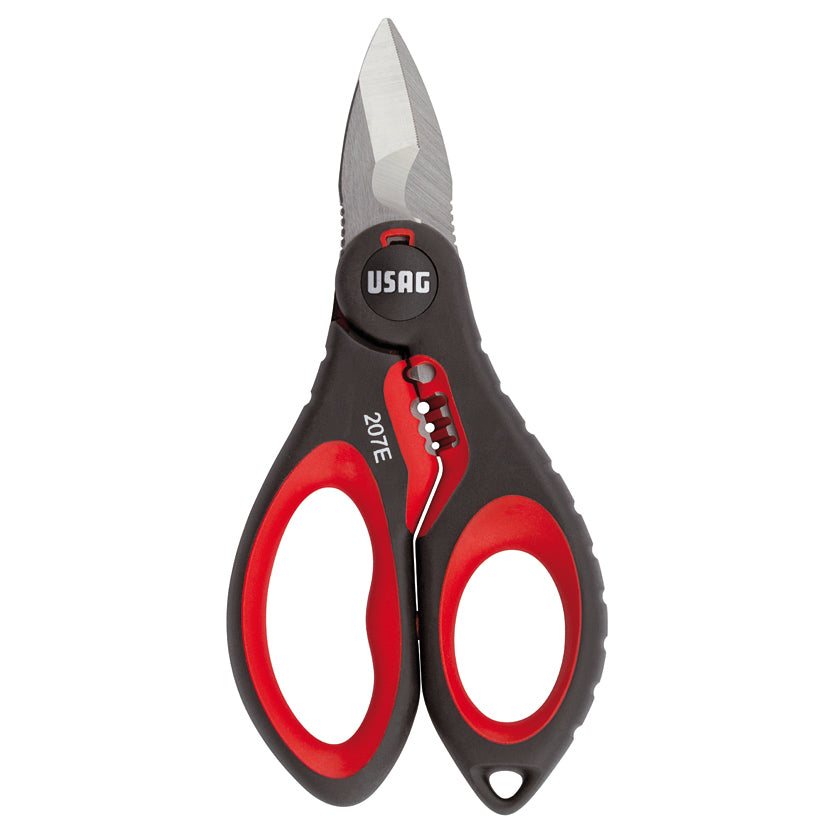 207 E - Professional scissors for electricians - integral stainless steel structure - Usag - U02070006 207 E - Professional scissors for electricians - integral stainless steel structure - Usag - U02070006
